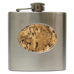 Abstract Grunge Camouflage Background Hip Flask (6 Oz) by Vaneshart