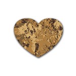 Abstract Grunge Camouflage Background Heart Coaster (4 pack)  Front