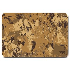 Abstract Grunge Camouflage Background Large Doormat  by Vaneshart