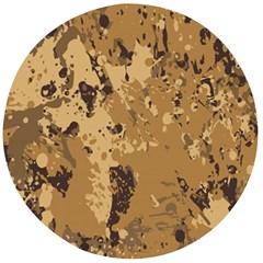 Abstract Grunge Camouflage Background Wooden Bottle Opener (round) by Vaneshart