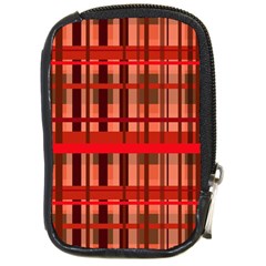 Fall Plaid Compact Camera Leather Case by bloomingvinedesign