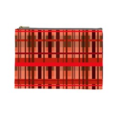 Fall Plaid Cosmetic Bag (large) by bloomingvinedesign