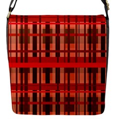 Fall Plaid Flap Closure Messenger Bag (s) by bloomingvinedesign