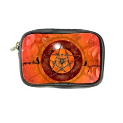 Awesome Skull On A Pentagram With Crows Coin Purse by FantasyWorld7