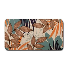 Trend Abstract Seamless Pattern With Colorful Tropical Leaves Plants Beige Medium Bar Mats by Vaneshart