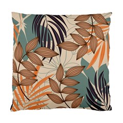 Trend Abstract Seamless Pattern With Colorful Tropical Leaves Plants Beige Standard Cushion Case (two Sides) by Vaneshart