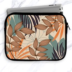 Trend Abstract Seamless Pattern With Colorful Tropical Leaves Plants Beige Apple Ipad 2/3/4 Zipper Cases by Vaneshart