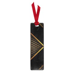 Black Arrow Gold Line Hexagon Mesh Pattern Small Book Marks by Vaneshart