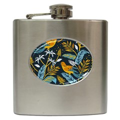 Birds Nature Design Hip Flask (6 Oz) by Vaneshart