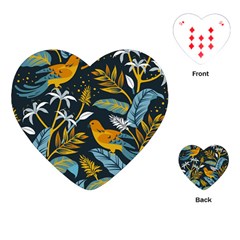 Birds Nature Design Playing Cards Single Design (heart) by Vaneshart