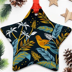 Birds Nature Design Star Ornament (two Sides) by Vaneshart