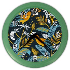 Birds Nature Design Color Wall Clock by Vaneshart