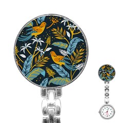 Birds Nature Design Stainless Steel Nurses Watch by Vaneshart