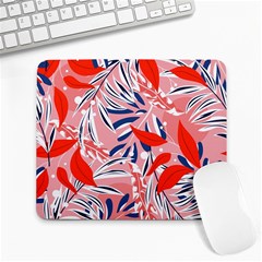 Tropical Seamless Pattern With Colorful Leaves Plants Large Mousepads by Vaneshart