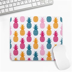 Tropic Fruit Pineapple Seamless Pattern Design Vector Illustration Large Mousepads by Vaneshart