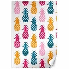 Tropic Fruit Pineapple Seamless Pattern Design Vector Illustration Canvas 24  X 36  by Vaneshart