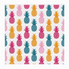 Tropic Fruit Pineapple Seamless Pattern Design Vector Illustration Medium Glasses Cloth (2 Sides) by Vaneshart