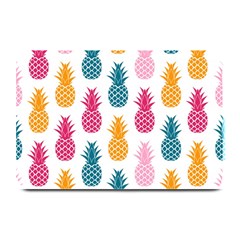 Tropic Fruit Pineapple Seamless Pattern Design Vector Illustration Plate Mats by Vaneshart