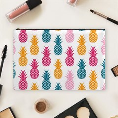 Tropic Fruit Pineapple Seamless Pattern Design Vector Illustration Cosmetic Bag (large) by Vaneshart