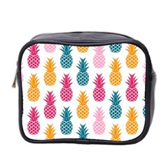 Tropic Fruit Pineapple Seamless Pattern Design Vector Illustration Mini Toiletries Bag (two Sides) by Vaneshart