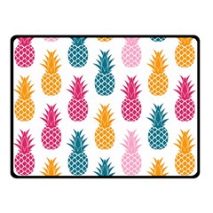 Tropic Fruit Pineapple Seamless Pattern Design Vector Illustration Fleece Blanket (small) by Vaneshart