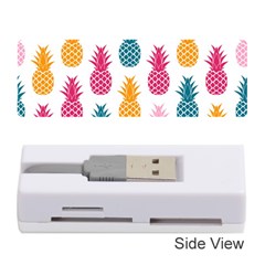 Tropic Fruit Pineapple Seamless Pattern Design Vector Illustration Memory Card Reader (stick) by Vaneshart