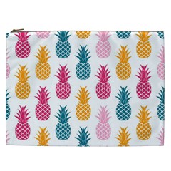 Tropic Fruit Pineapple Seamless Pattern Design Vector Illustration Cosmetic Bag (xxl) by Vaneshart