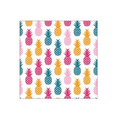 Tropic Fruit Pineapple Seamless Pattern Design Vector Illustration Satin Bandana Scarf by Vaneshart