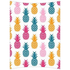 Tropic Fruit Pineapple Seamless Pattern Design Vector Illustration Back Support Cushion by Vaneshart