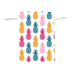 Tropic Fruit Pineapple Seamless Pattern Design Vector Illustration Lightweight Drawstring Pouch (l) by Vaneshart