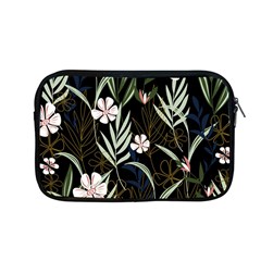 Trending Abstract Seamless Pattern With Colorful Tropical Leaves Plants Black Background Apple Macbook Pro 13  Zipper Case by Vaneshart