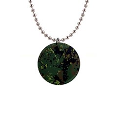 Military Background Grunge Style 1  Button Necklace by Vaneshart