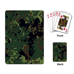 Military Background Grunge Style Playing Cards Single Design (rectangle) by Vaneshart