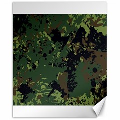 Military Background Grunge Style Canvas 11  X 14  by Vaneshart