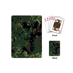 Military Background Grunge Style Playing Cards Single Design (mini) by Vaneshart