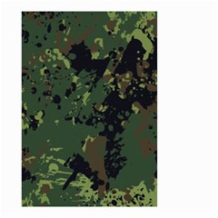 Military Background Grunge Style Small Garden Flag (two Sides) by Vaneshart