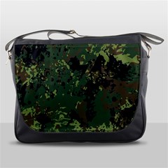 Military Background Grunge Style Messenger Bag by Vaneshart