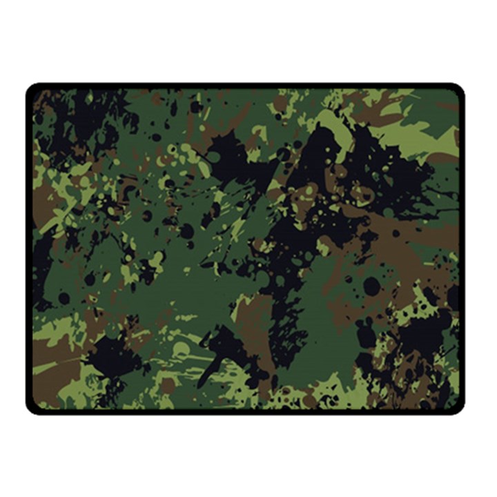 Military Background Grunge Style Double Sided Fleece Blanket (Small) 