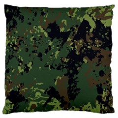 Military Background Grunge Style Standard Flano Cushion Case (one Side) by Vaneshart