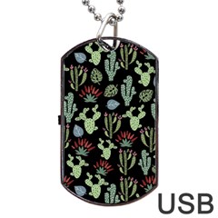 Cute Africa Seamless Pattern Dog Tag Usb Flash (one Side) by Vaneshart