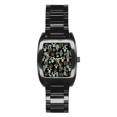 Cute Africa Seamless Pattern Stainless Steel Barrel Watch by Vaneshart