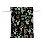 Cute Africa Seamless Pattern Lightweight Drawstring Pouch (L) Back