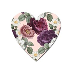 Romantic Floral Background Heart Magnet by Vaneshart