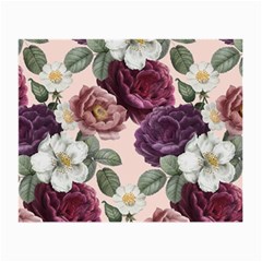 Romantic Floral Background Small Glasses Cloth by Vaneshart