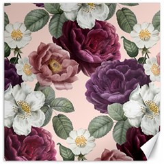 Romantic Floral Background Canvas 12  X 12  by Vaneshart