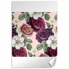 Romantic Floral Background Canvas 12  X 18  by Vaneshart