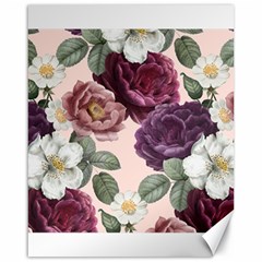 Romantic Floral Background Canvas 16  X 20  by Vaneshart