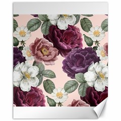 Romantic Floral Background Canvas 11  X 14  by Vaneshart