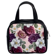 Romantic Floral Background Classic Handbag (two Sides) by Vaneshart