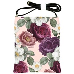 Romantic Floral Background Shoulder Sling Bag by Vaneshart